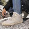 Unisex Cotton Shoes Plush High-top Snow Boots Men Women Warm Winter Hiking Sneakers Non-slip Casual Sports Shoes