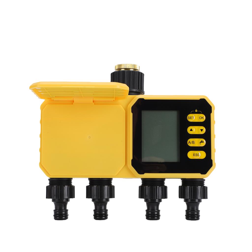 Solar Water Timer Smart Irrigation Controller with USB Charging IPX5 Rainproof for Garden Lawn Greenhouse