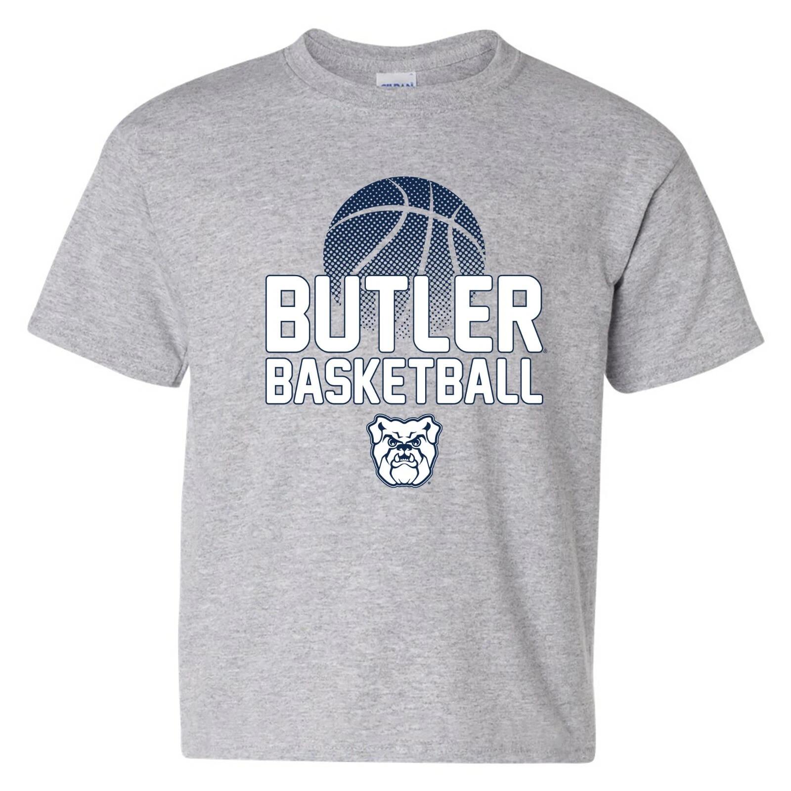 Butler Bulldogs Basketball Flux, Team Color Youth T Shirt - Sport Grey 2XL