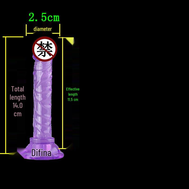 High Transparency Thick Suction Cup Dildo for Women - Flirting Adult Toy