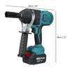 High Torque Brushless Electric Impact Wrench 1/2 Inch 2180N.m Socket Wrench Cordless Driver Tool for Makita 18V Battery