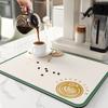 Super Absorbent Quick Drying Coffee Dish Luxury Absorbent Kitchen Drained Placemat Draining Pads For Dining Table Bathroom Plaid