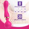 Large Size Powerful Dual Motor Silicone Dildo Vibrator Wand G-Spot Massager Clitoris Stimulator for Couples Sex Toys for Adults
