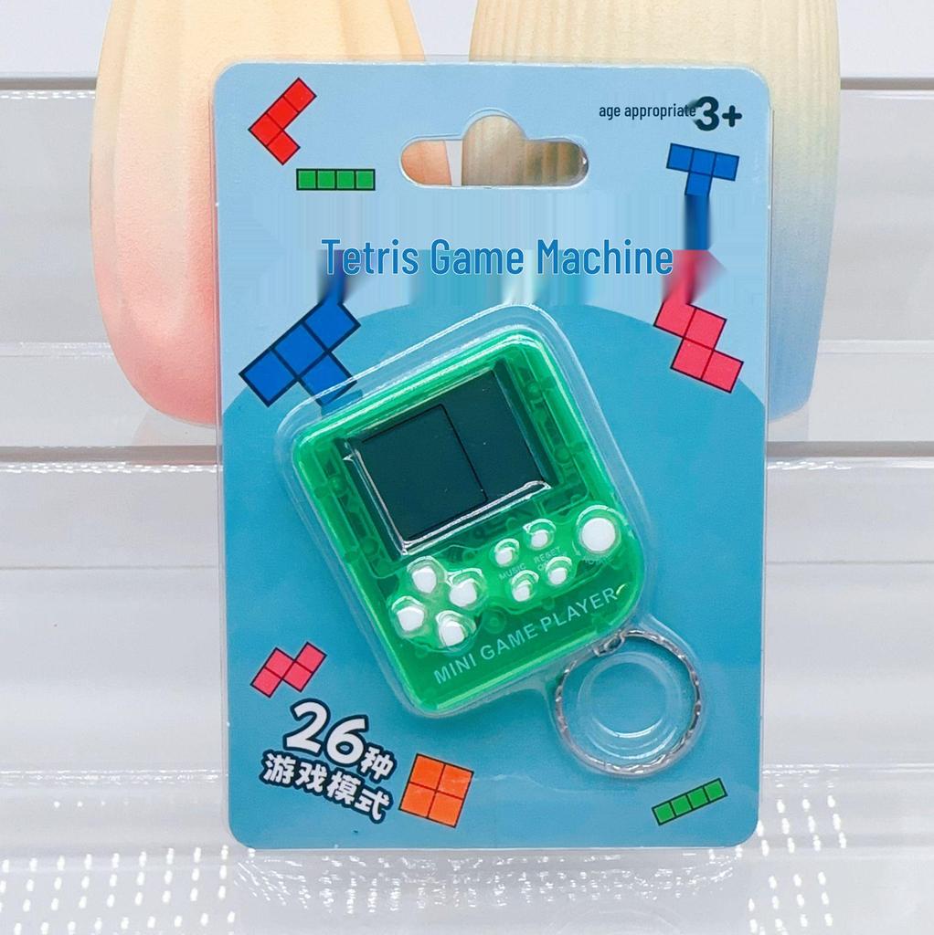 Mini Handheld Tetris Game Console Keychain Toy