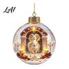 Luminous Holiday Tree Decorations Light Up Christmas Ball Ornaments Glowing Scene Xmas Hanging Decoration Clear Coordinated Layout Ornaments Acrylic