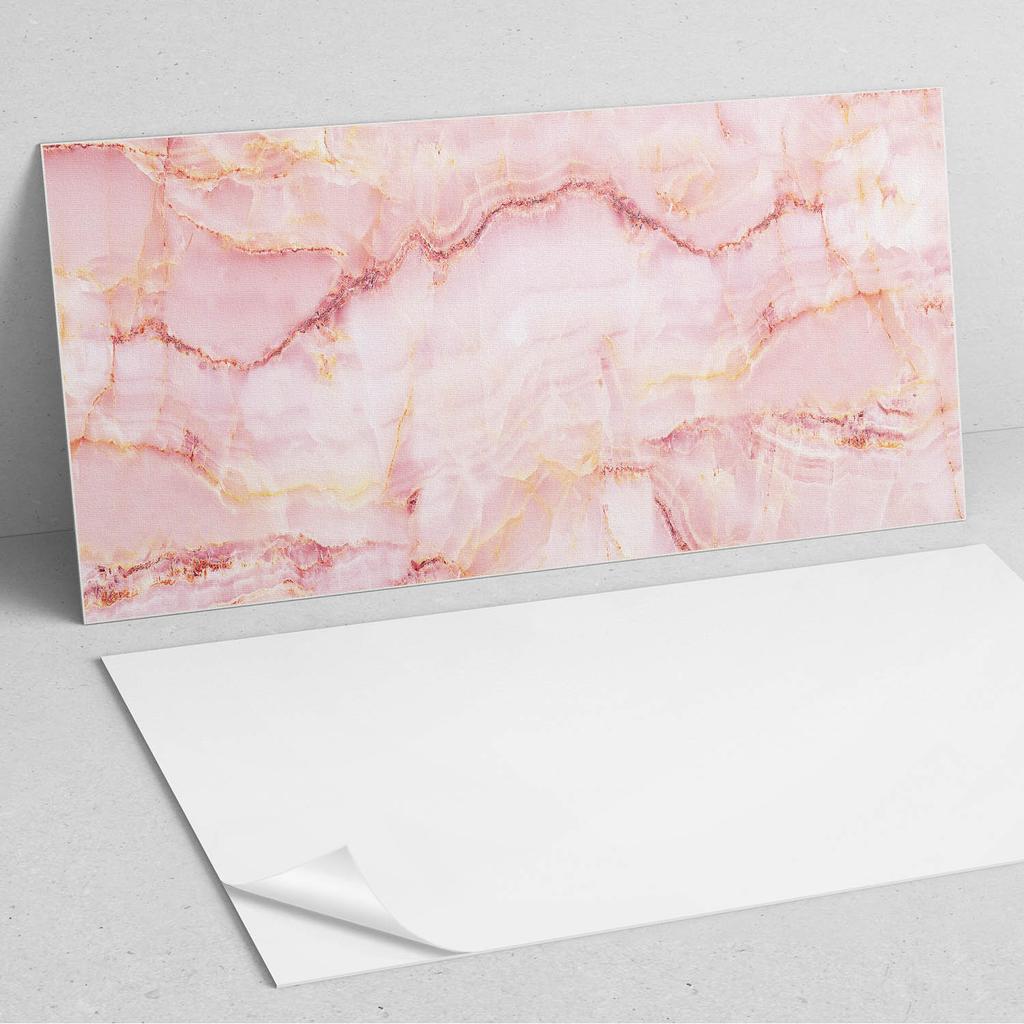 Panel Ścienny Winylowy Do Dekoracji Nowoczesnych Wnętrz 100X50 Cm Wzór Marmurowy Z Falami