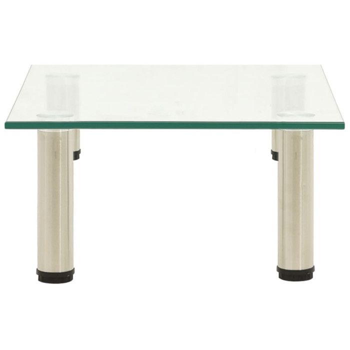 TV Stand - VIDAXL - Transparent - Tempered Glass - 40x35x17 Cm - Contemporary Design