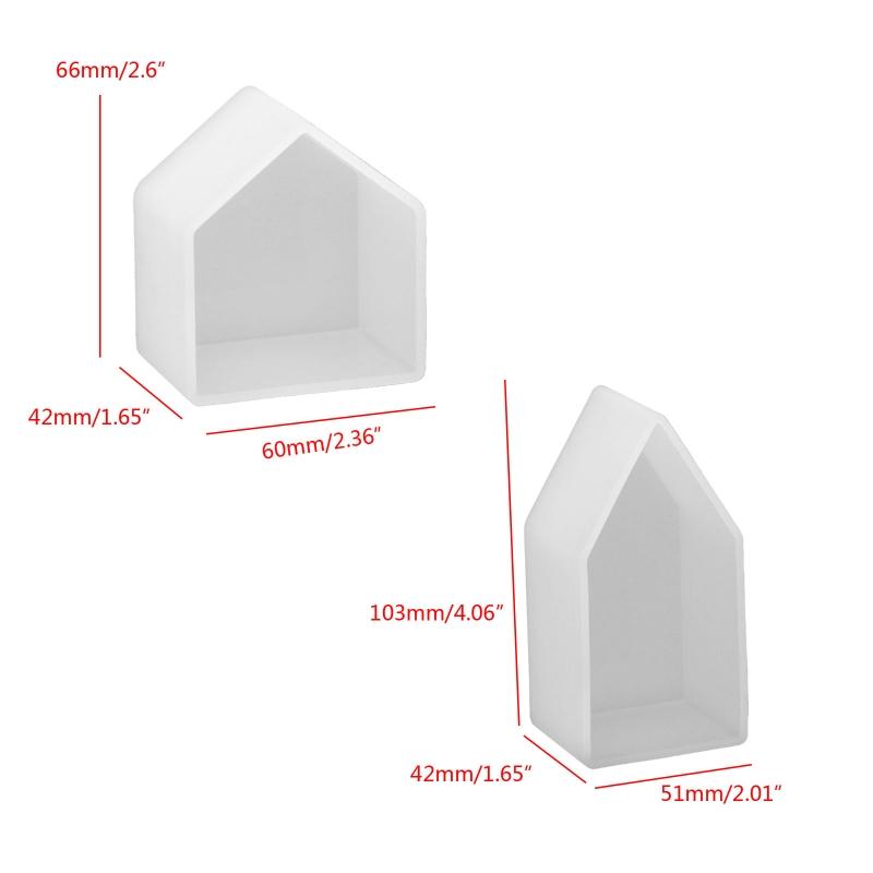 Epoxy Resin Molds House Shaped Silicone Mold for Insect Plant Specimen DIY Tools Specimen Making Tool Supplies