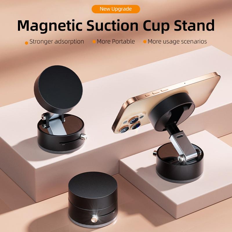 Universal Vacuum Magnetic Suction Cup Folding Swivel Stand Double-Sided Suction Cup Vacuum Swivel Stand Mobile Phone Holder
