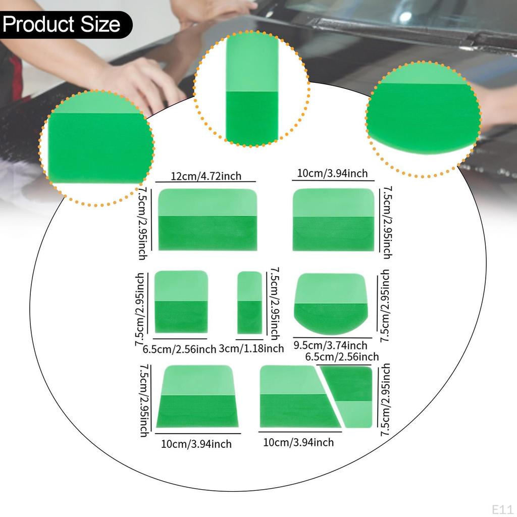 8 PPF TPU Squeegees for Car Film, Practical Vinyl Window Tinting Tools Protection And Paper