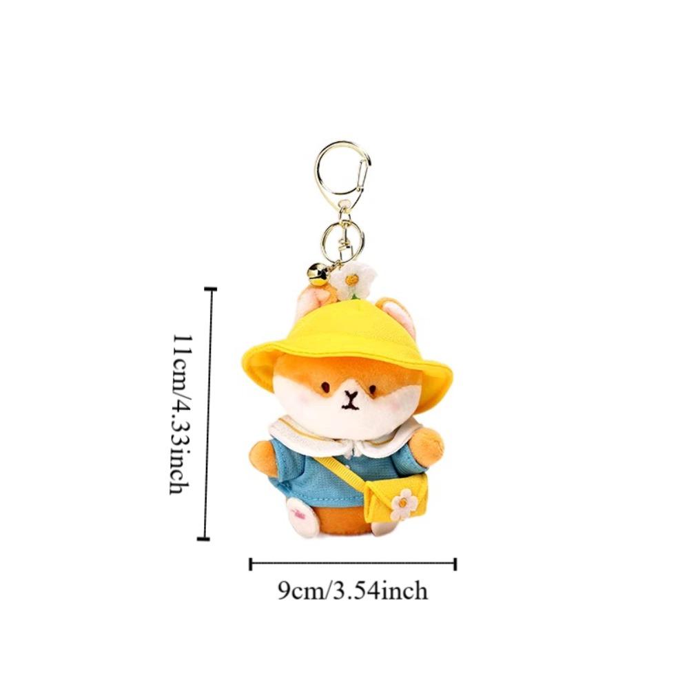 Cute Guinea Pig Pendant Cavy Car Keyring Funny Plush Dolls Keychain  Bestie