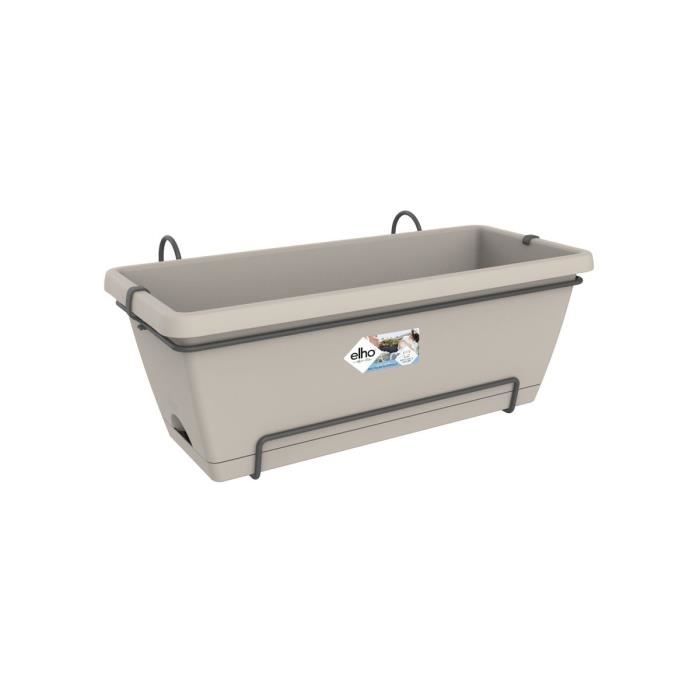 ELHO Jardinière BARCELONA XL ALLIN1 - L 33.5 x l 54.5 x H 23 cm - Taupe