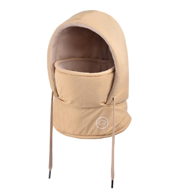 

Мужская зимняя ветрозащитная шапка-пуловер с маской и защитой шеи для езды на велосипеде на открытом воздухе хаки