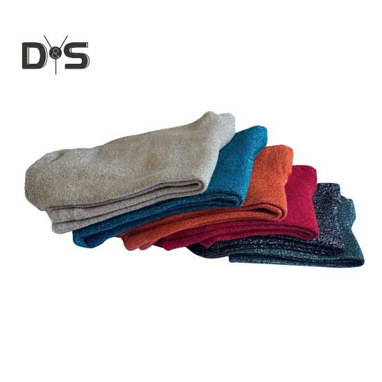 Șosete gleznă cu sclipici pentru femei, șosete echipaj metalice strălucitoare, șosete groase lucioase pentru doamne, șosetă subțire de vară din bumbac pentru doamne și fete