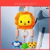 Plush Baby Car Headboard Rattle Toy With Visual And Auditory Stimulation For Newborns And Infants