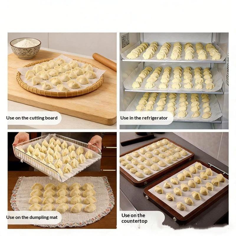 Dumpling Steamer Non-Stick Paper 50/100Pcs Food Grade Oil Proof Liner for Baozi Steaming Baking Home Kitchen Use