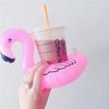 1-20 Pcs Inflatable Drink Cup Holder Tropical Flamingo Party Decoration Swimming Pool Toys PVC Floating Beverage Cup Holder Tray