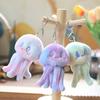 Ultra Soft Plush Toy Jellyfish Keychain Adorable Ocean Animal Stuffed Doll