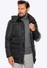 Wittchen Herren Stepp-Daunenjacke mit Kapuze, Schwarzes Nylon