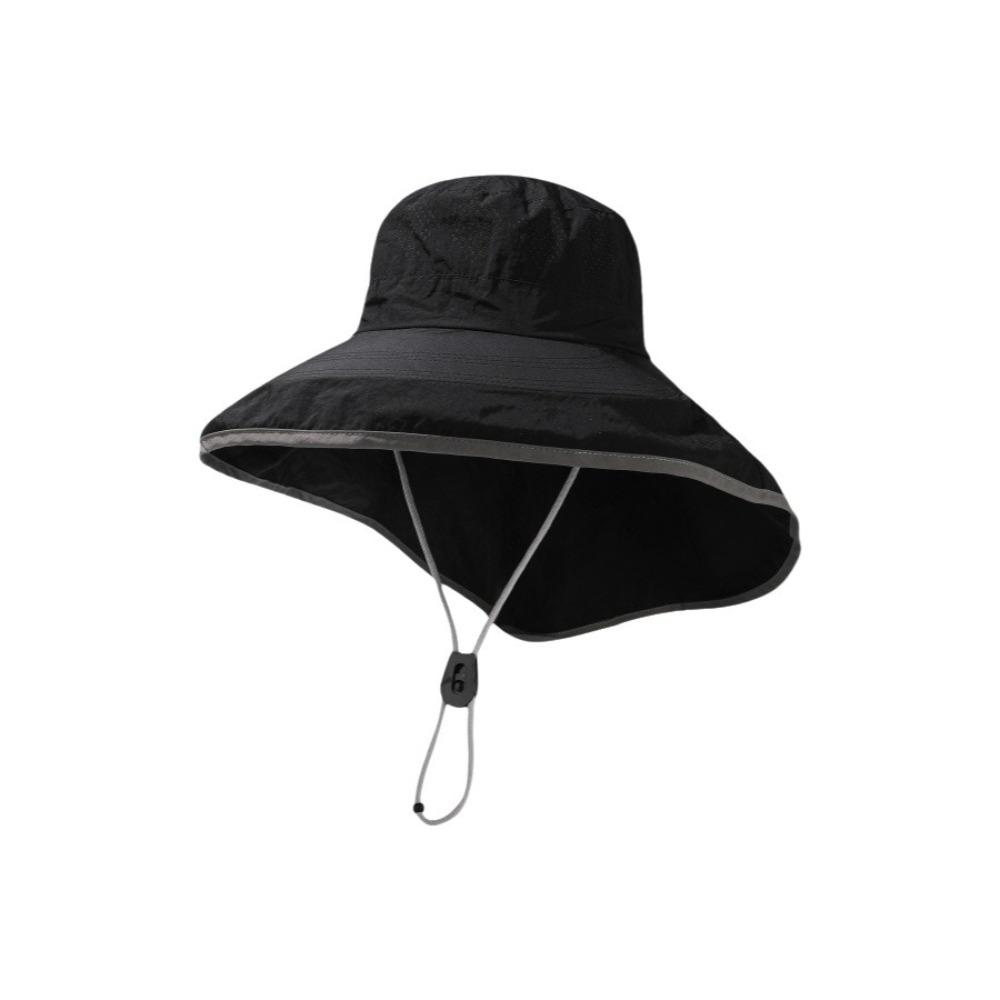 Breathable Sunshade Shawl Cap Solid Color Neck Cover Hiking Cap Fashion Neck Protection Hat  Spring