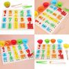 Wooden Number Bead Sorting Board Educational Toy For Toddlers Learning And Cognitive Development