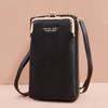 2025 Women's Korean Style Lychee Grain Large Capacity Crossbody Phone Bag & Wallet.