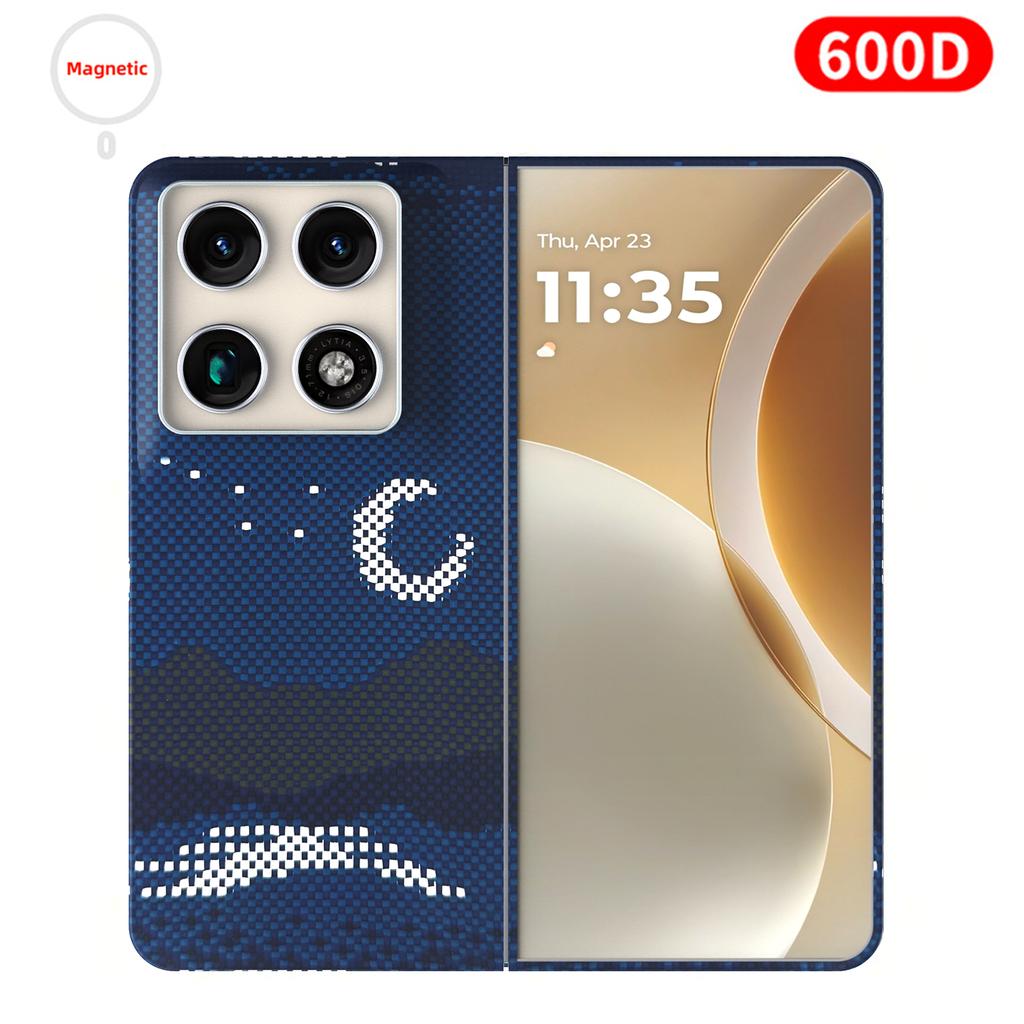 Pro pouzdro Motorola Razr Fold Carbon 600D 1500D Kevlar Aramidová vláknitá tkanina Tenký tvrdý kryt Magnetický Černý Štíhlý Lehký Červený Prémiový