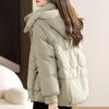 Down Padded Jacket Women's Winter Padded Jacket Short Fashion Korean Version of Loose Hooded Thick Warm Padded Jacket