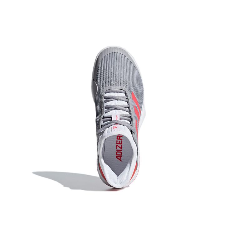 Adidas Adizero Club Comfortable Lightweight Durable Low-Top Tennis Shoes Women Sneakers Gray Orange CG6364