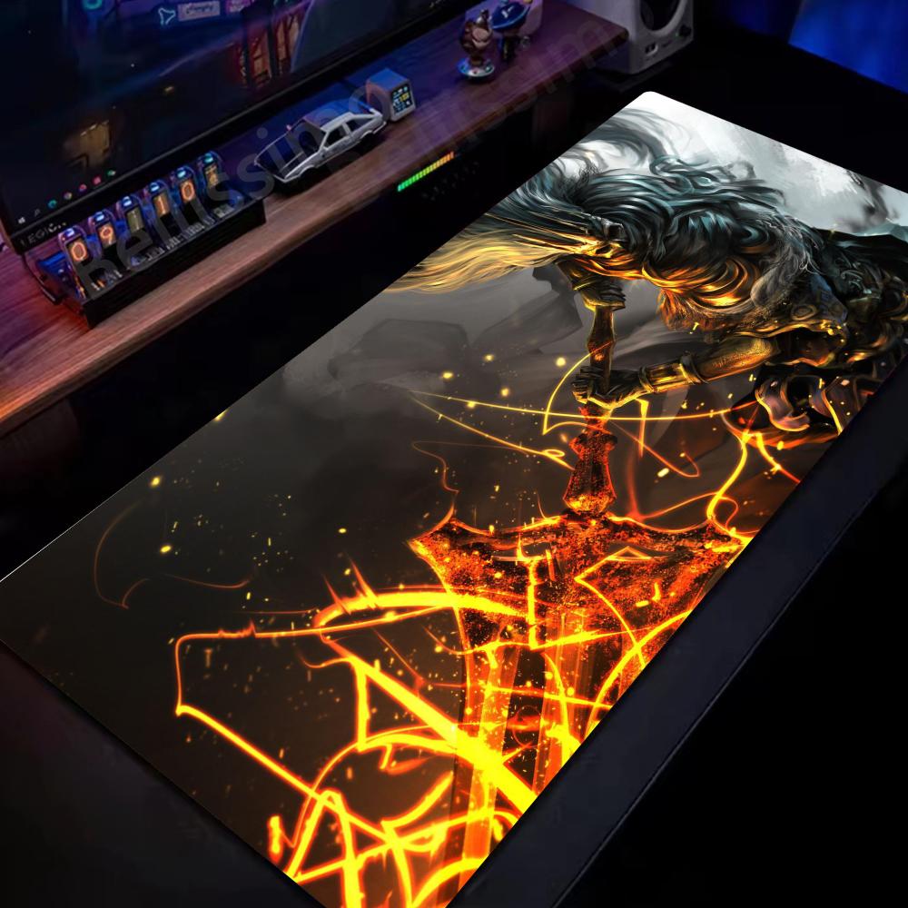 Game Mouse Pad Dark Souls Mause Pad Computer Desk Mat Nonslip Mousepad Xxl Large Table Gamer Keyboard Gaming Pad the Hot