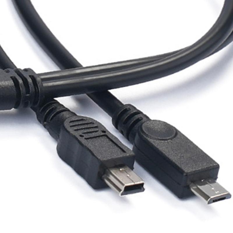 30cm Type C to 5Pin Splitter Charging Cable Optional For Smartphones Tablets Earphones and Small Appliances