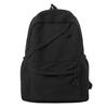 Schoolbag New Ins Wind Large Capacity Simple Solid Color Schoolbag Embossed Fashion Backpack Women's Splicing Design Backpack