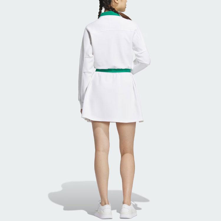 Adidas Verbiage Long Sleeve Dress Women Dress White JE3623
