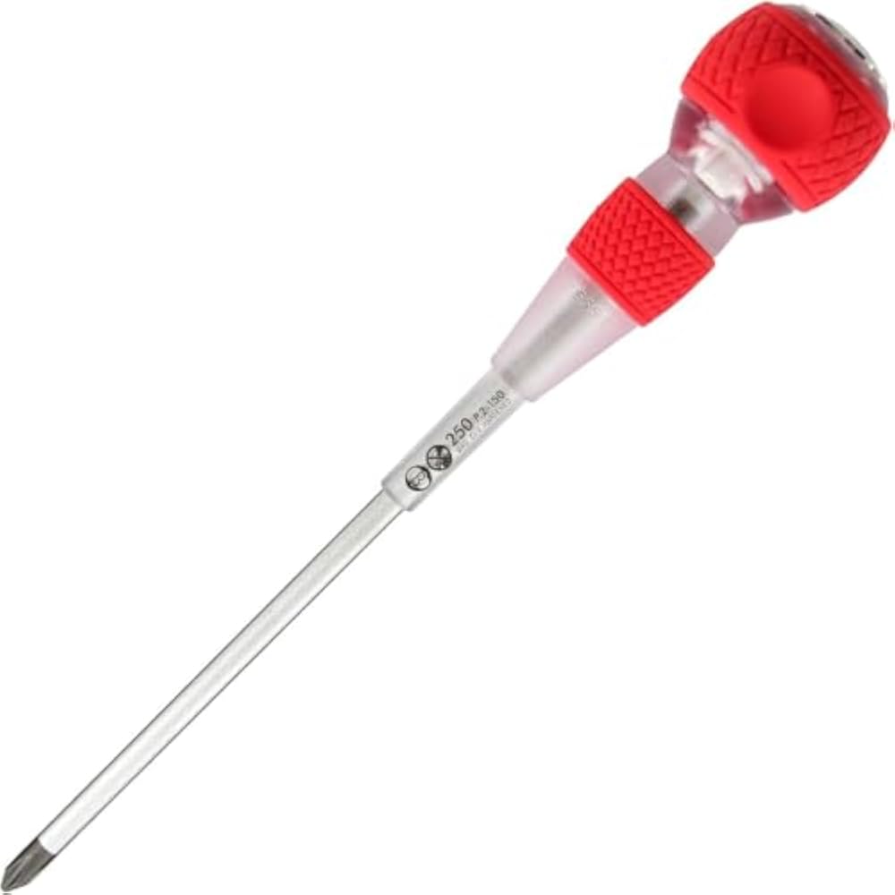 VESSEL (VESSEL) Ball Grip Safety Through-Screwdriver +2 x 150 250