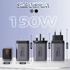 USB A+C 150W Charger Plug EU/US/UK Quick Charge Adapter for Huawei/Xiaomi/Samsung