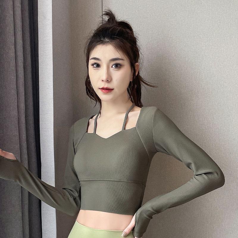 Women's Summer Yoga Suit Set: Padded Sports Top & Pilates Pants