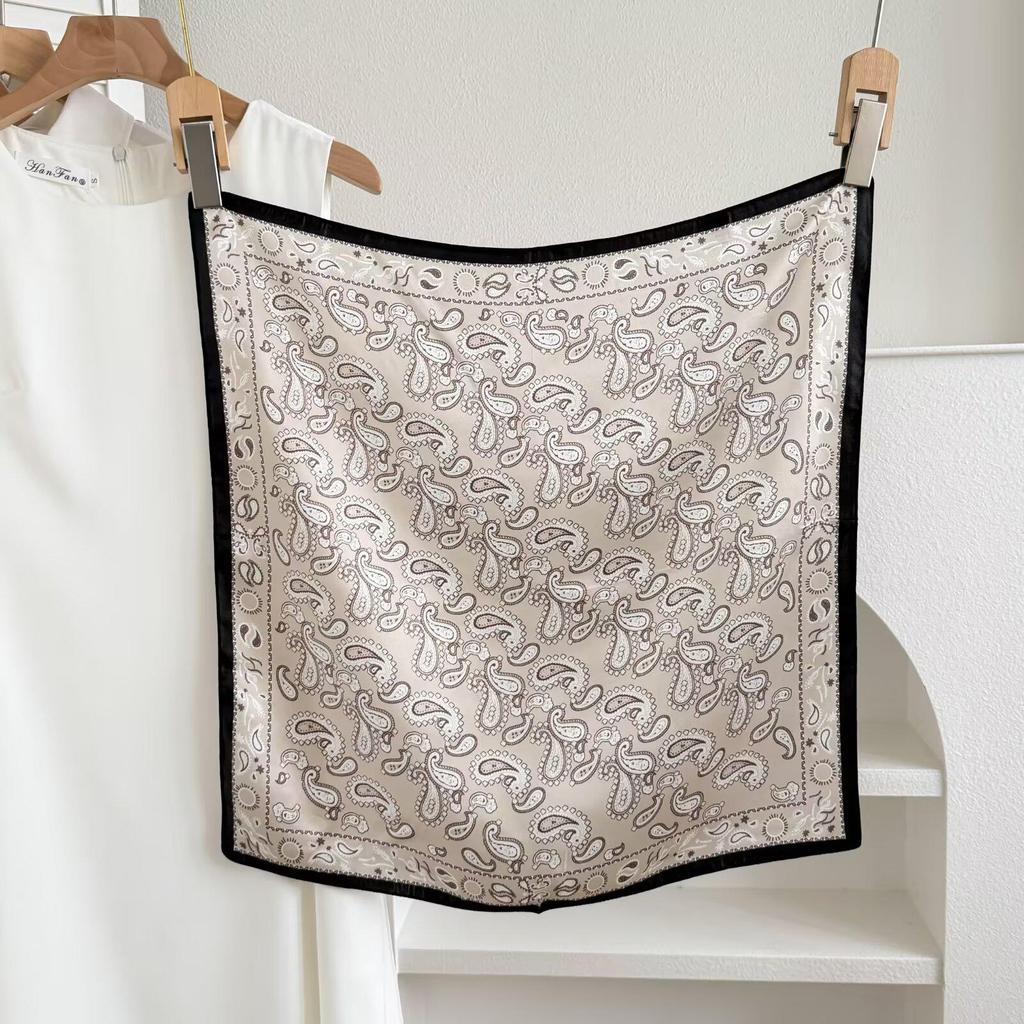 100% Mulberry Silk Small Square Scarf - European Style, High-End Feel, Perfect for Mother's Birthday or Business Gift