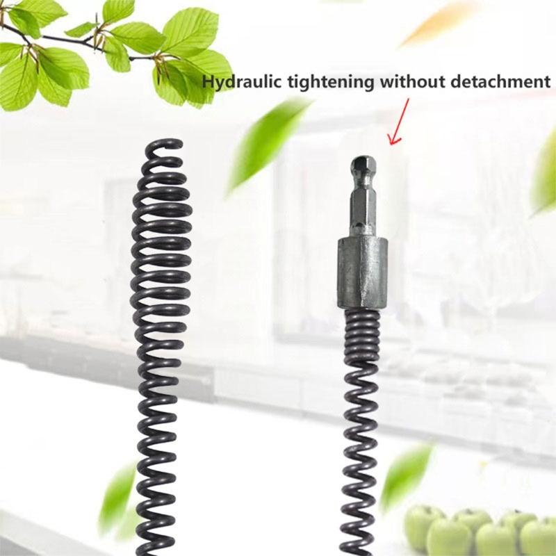 User Friendly Electric Pipe Unclogger Multifunctional Electric Drainage Spring Multiple Quick Fixing for Various Drainage