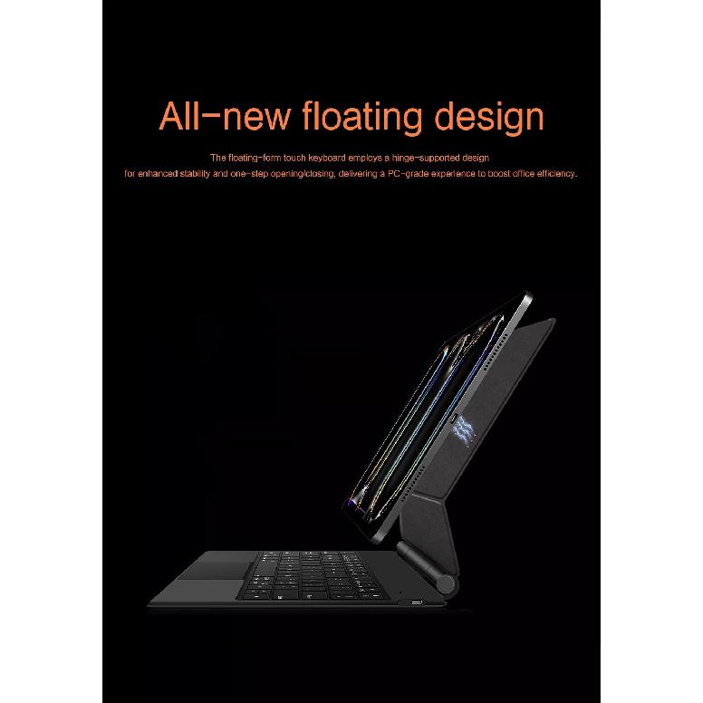 LFOIQN Magic Keyboard For iPad Pro 11/13 Inch 2025 M5 M4 Pro 12.9 M3 M2 Air 11"/13" 4th 5th 6th Pogo Pin Direct Connection Case