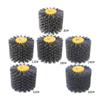 120*100*19mm Multi Grit Abrasive Wire Drawing Tool Nylon Wire Drawing Wheel Abrasive Wire Brush for Wood Furniture Polishing