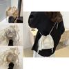 Chic Street Style Pu Bucket Bag For Women 2024 Fashionable Casual Commuter Handbag