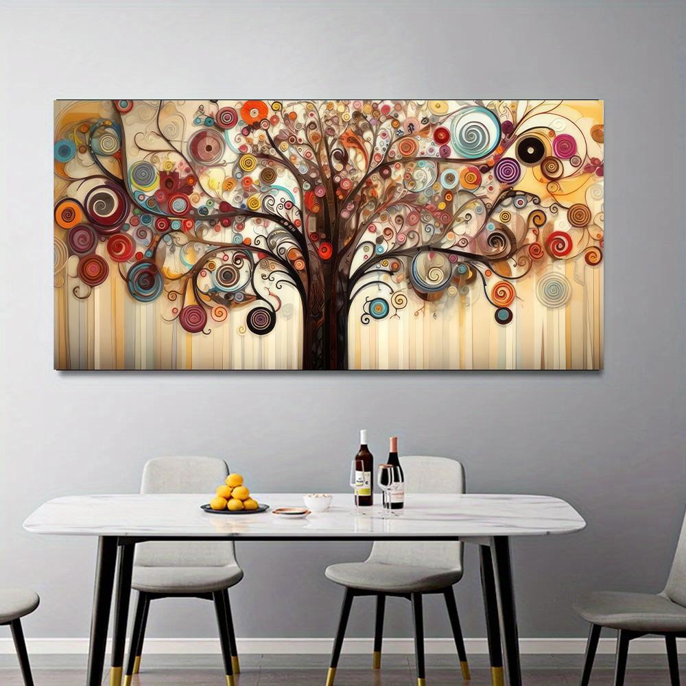 Tree Of Life Scenic Art Wall Art, Modern Canvas Printed Wall Art Pictures, Living Room Bedroom Home Decor Paintings