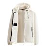 Men's Casual Outdoor Hooded Zipper Pocket Jacket Fleece Warm Sweatshirt