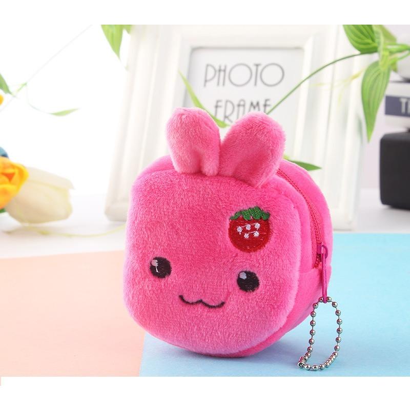 

Милі плюшеві фрукти Кавун Гаманець для монет Кишеня для монет Червоний конверт Гарнітура Сумка для зберігання кабелю даних