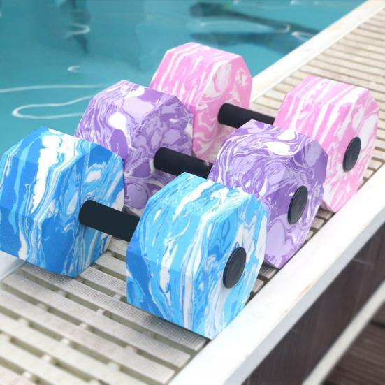 Water Sports Dumbbells Lightweight High-Density EVA Foam Barbells Easy to Grasp Men Women Fitness Dumbbells