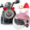 3D Cat Ears Helmet Decoration Universal Motorcycle Electric Vehicle Driving Styling Cat Ears Stickers Decor Helmet Accessories