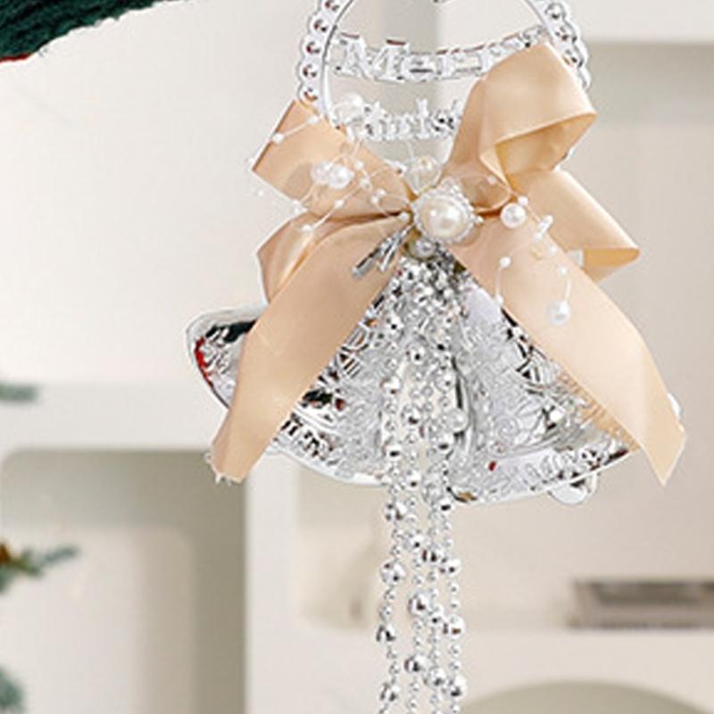 Celebratory Tune Bells Decoration Set Multi Use PVC Hanging Garnishes For Christmas Door Wall And Tree