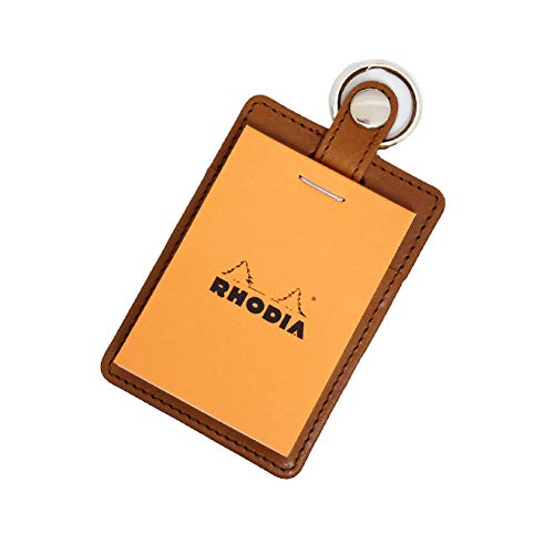 

[i-story] Genuine Leather Rhodia Memo Holder for BLOC RHODIA No. 10, Brown