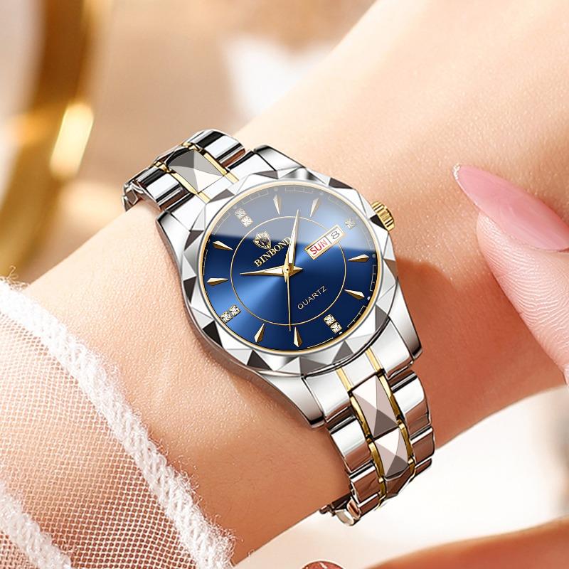 New trendy business style women's watch fashion waterproof luminous watch women's watch