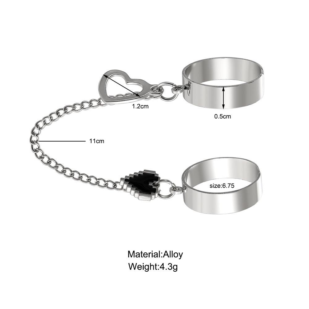 Accessori per gioielli vintage vuoti liquidi da donna con pietra preziosa irregolare estetica ragazza cava pietra rossa